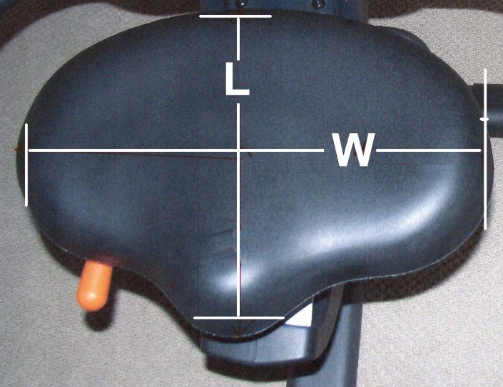 Recumbent Bike Seat Cushion - Anti Slip Large Exercise Bike Seat Cushion Pad - Ideal Recumbent Bike Cushion Fits All Recumbent Exercise Bike Including